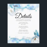 Prospectus 11,4 Cm X 14,2 Cm Carte Budget/Elégante Détails Mariage. Flyer<br><div class="desc">Elégante aquarelle Budget Mariage Détails Card. Flyer! Les détails de votre événement peuvent être customisés dans n'importe quelle couleur ou taille de police de votre choix. Un moyen facile et pratique de plaire à vous et à vos clients mariages !</div>