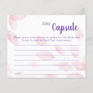 Prospectus 11,4 Cm X 14,2 Cm Carte de conseils de capsule temporelle pour la fê