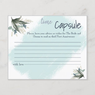 Prospectus 11,4 Cm X 14,2 Cm Carte de conseils de capsule temporelle pour la fê