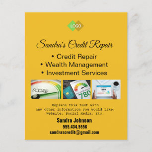 Prospectus 11,4 Cm X 14,2 Cm Carte de crédit Noir et Or