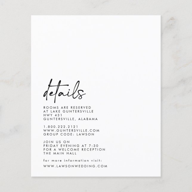 Prospectus 11,4 Cm X 14,2 Cm Carte de détails (Devant)