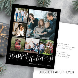 Prospectus 11,4 Cm X 14,2 Cm Carte de Noël à collage de photos à petit budget