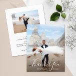 Prospectus 11,4 Cm X 14,2 Cm Carte de remerciements photo mariage<br><div class="desc">Petit papier mince de 4, 5 po x 5, 6 po à prix abordable, il comprend votre photo, les mots Merci et vos noms en lettres chic avec votre note de remerciement au dos. Papier de 80 livres et choix de 3 tailles. **AUCUNE ENVELOPPE INCLUSE. Assurez-vous de vérifier votre commande...</div>
