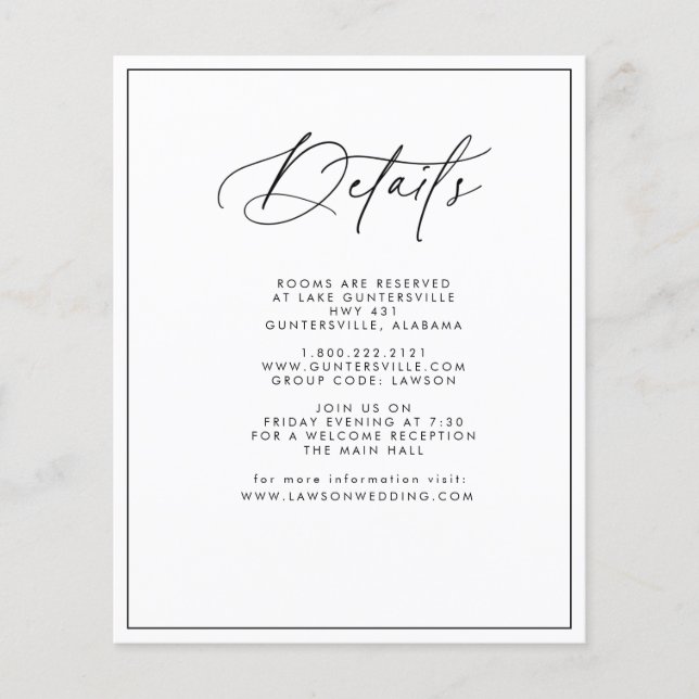 Prospectus 11,4 Cm X 14,2 Cm Carte Détails du budget (Devant)