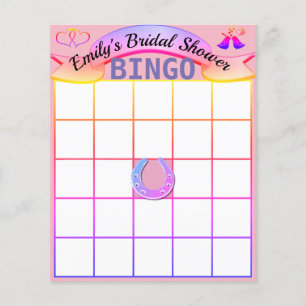 Prospectus 11,4 Cm X 14,2 Cm Cartes de bingo personnalisées pour enterrement de
