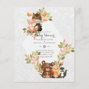 Prospectus 11,4 Cm X 14,2 Cm CARTES D'INVITATION BABY SHOWER À PETIT PRIX - Ani