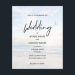 Prospectus 11,4 Cm X 14,2 Cm Cartes d'invitation de mariage élégantes et économ<br><div class="desc">Invitation de mariage économique,  minimaliste,  élégante,  en noir et blanc avec photo de plage,  dotée d'un design simple et moderne avec une écriture calligraphique fantaisiste,  de grands espaces blancs et 2 photos de fond de paradis tropical. Créez facilement votre propre design graphique d'invitation de mariage économique.</div>