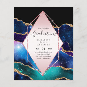 Prospectus 11,4 Cm X 14,2 Cm Carton d'invitation à la Fête de FIN D'ÉTUDES Agai