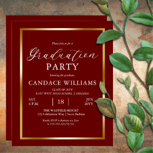 Prospectus 11,4 Cm X 14,2 Cm Carton d'invitation de fête minimaliste à cadre do