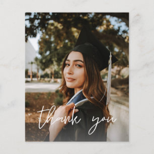 Prospectus 11,4 Cm X 14,2 Cm Casquette ChalkboardV Merci de diplôme photo budge