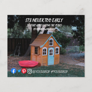 Prospectus 11,4 Cm X 14,2 Cm Ce n'est jamais trop tôt carte postale de marketin