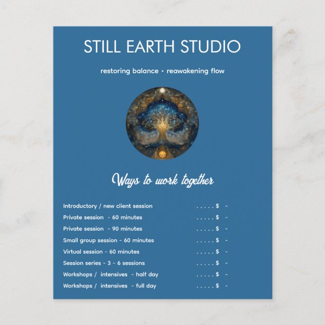 Prospectus 11,4 Cm X 14,2 Cm Celestial Portal | Tree of Life (Devant)