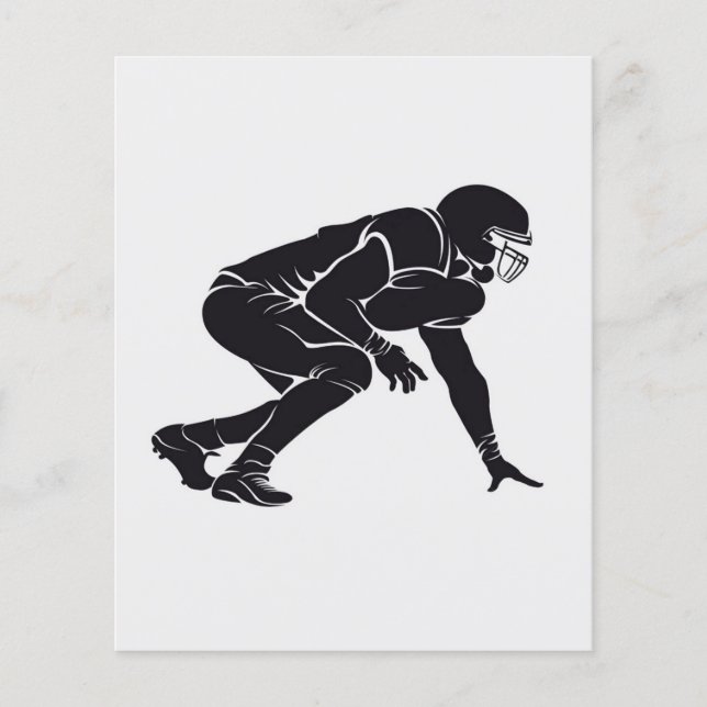 Prospectus 11,4 Cm X 14,2 Cm Centre de football américain (Devant)