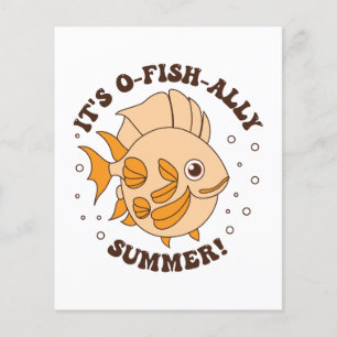 Prospectus 11,4 Cm X 14,2 Cm C'est un touron de poisson d'été pour poisson O-fi