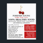 Prospectus 11,4 Cm X 14,2 Cm Cherry Fruit, Health Food Store Advertising<br><div class="desc">Cherry Fruit,  Health Food Store Advertising Flyers By The Business Card Store.</div>