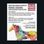 Prospectus 11,4 Cm X 14,2 Cm Cheval artistique, Instructeur d'équitation, Acadé<br><div class="desc">Cheval Artistique,  Instructeur D'Équitation,  Flyers Publicitaires De L'Académie Par Le Magasin Carte de visite.</div>