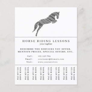 Prospectus 11,4 Cm X 14,2 Cm Cheval de saut   Équitation   Entraîneur de chevau