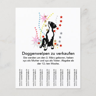 Prospectus 11,4 Cm X 14,2 Cm Chiots Dogue à vendre ?