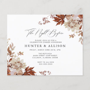 Prospectus 11,4 Cm X 14,2 Cm Chute La Nuit Avant   Circulaire d'invitation