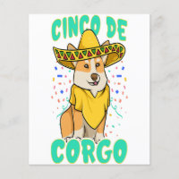 Cinco de Mayo Corgi drôle avec une poncho _ Mexi