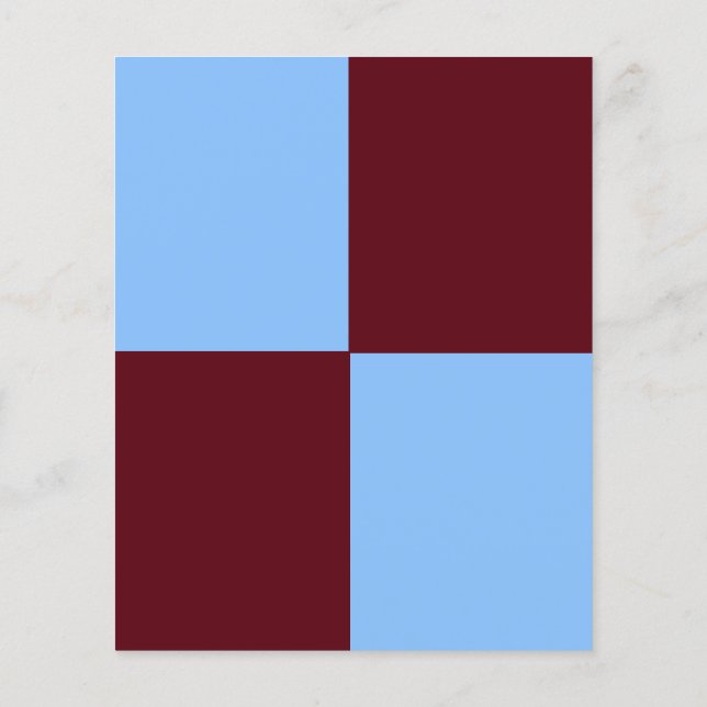 Prospectus 11,4 Cm X 14,2 Cm Circulaire Brown et bleue AJUSTABLE (Dos)