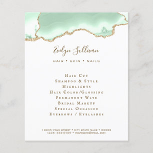 Prospectus 11,4 Cm X 14,2 Cm Circulaire d'agneau vert de mer