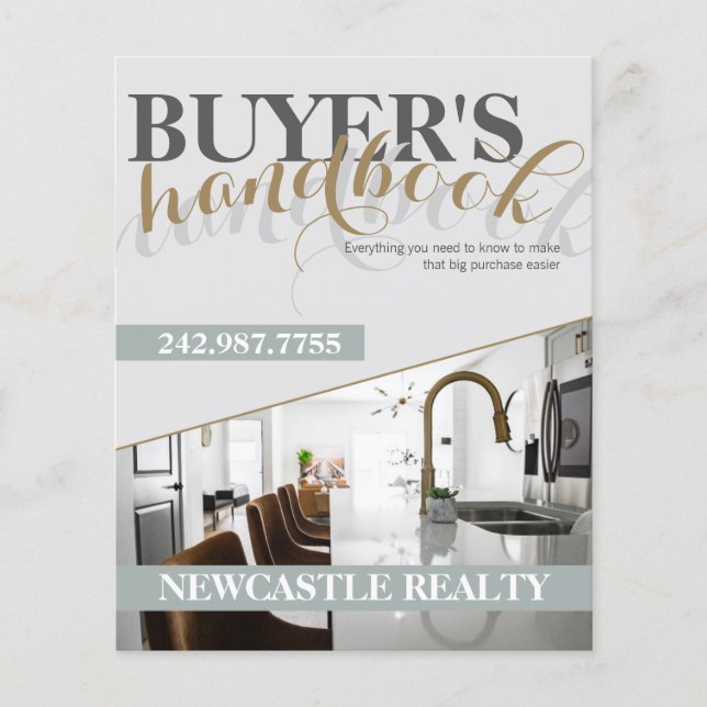 Prospectus 11,4 Cm X 14,2 Cm Circulaire de location immobilière (Devant)