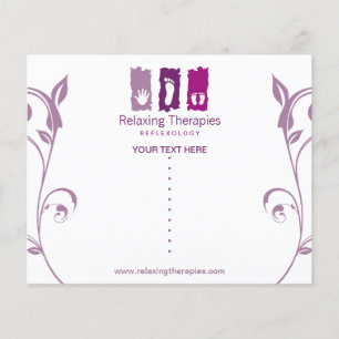 Prospectus 11,4 Cm X 14,2 Cm Circulaire de réflexologie