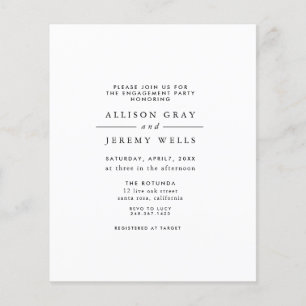 Prospectus 11,4 Cm X 14,2 Cm Circulaire d'invitation de la partie chargée de l'