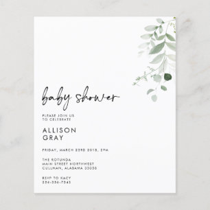 Prospectus 11,4 Cm X 14,2 Cm Circulaire d'invitation pour bébés BUDGET