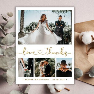 Prospectus 11,4 Cm X 14,2 Cm Circulaire du Mariage de Collage de photos Budget