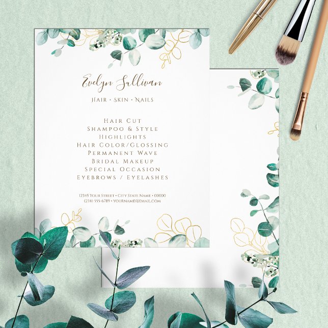 Prospectus 11,4 Cm X 14,2 Cm Circulaire Eucalyptus (Créateur téléchargé)