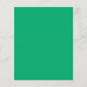 Prospectus 11,4 Cm X 14,2 Cm Circulaire personnalisée Emerald Green