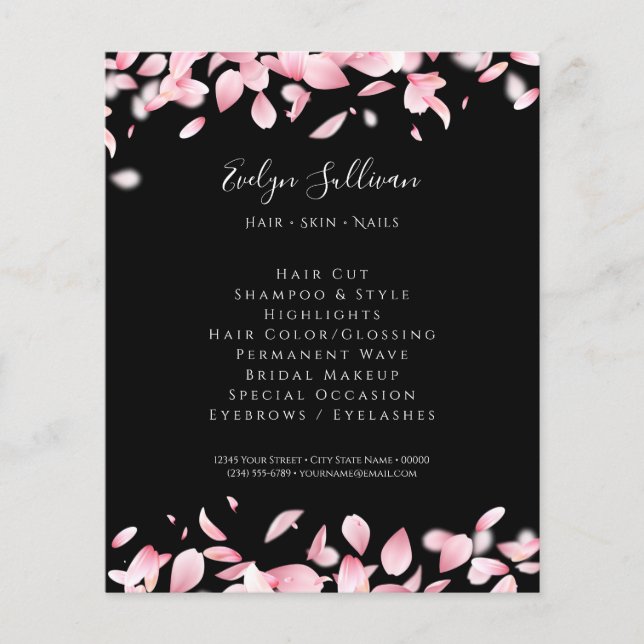 Prospectus 11,4 Cm X 14,2 Cm Circulaire pour pétales tombants (Devant)