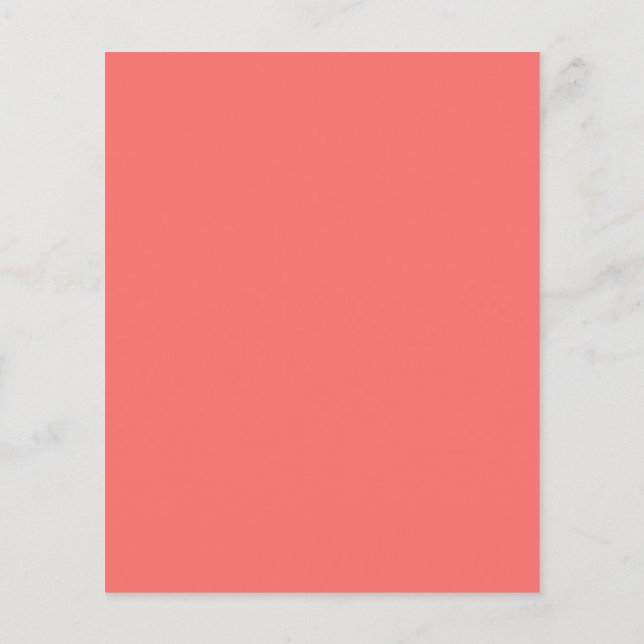 Prospectus 11,4 Cm X 14,2 Cm Circulaire rose saumon (Dos)