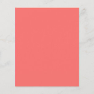 Prospectus 11,4 Cm X 14,2 Cm Circulaire rose saumon