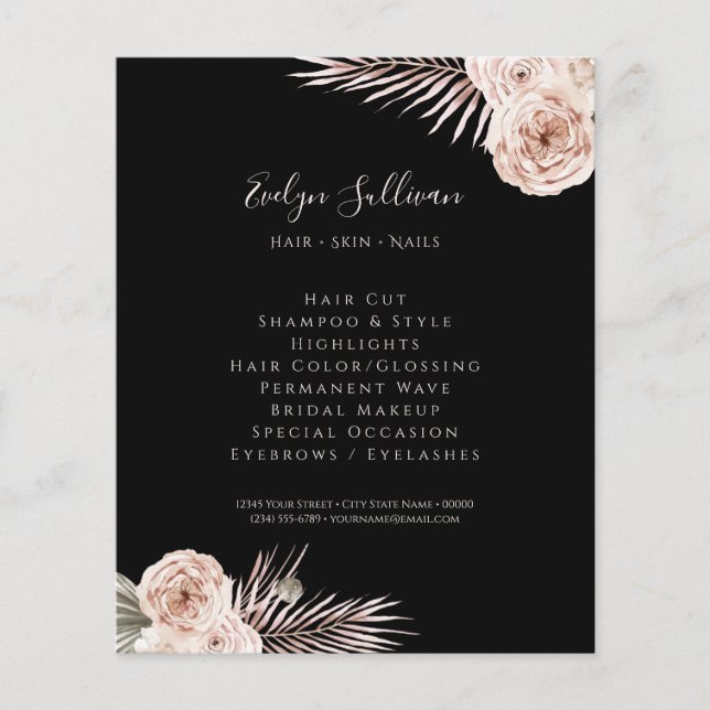 Prospectus 11,4 Cm X 14,2 Cm Circulaire rose tropicale (Devant)