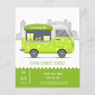 Prospectus 11,4 Cm X 14,2 Cm citronnelle de rue Food Truck