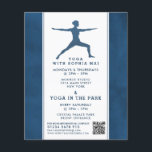 Prospectus 11,4 Cm X 14,2 Cm Classe de Yoga bleu marine moderne tendance<br><div class="desc">Classe De Yoga Bleu De La Marine Moderne À La Tendance Flyers Publicitaires Par Le Magasin Carte de visite.</div>