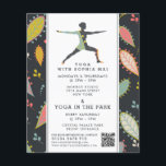 Prospectus 11,4 Cm X 14,2 Cm Classe de Yoga Boho moderne tendance Publicité<br><div class="desc">Flyers Publicitaires Modernes Et Branchés De Boho Yoga Par Le Magasin Carte de visite.</div>