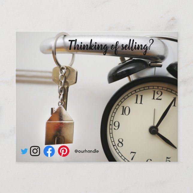 Prospectus 11,4 Cm X 14,2 Cm clé de marketing immobilier (Devant)