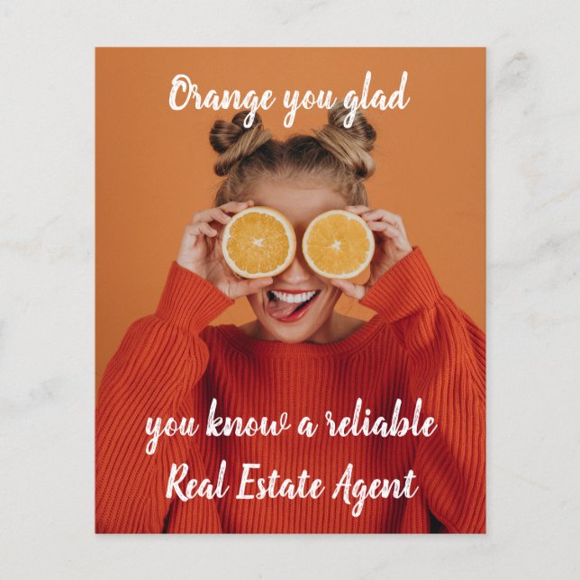 Prospectus 11,4 Cm X 14,2 Cm clients latte référencer vente immobilier (Devant)