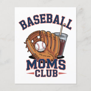 Prospectus 11,4 Cm X 14,2 Cm Club des mamans de baseball Fête des mères
