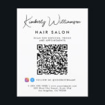 Prospectus 11,4 Cm X 14,2 Cm Code QR du script de signature de nom commercial<br><div class="desc">Flyer marketing personnalisé chic pour votre entreprise avec votre nom dans un script de signature élégant et type d'entreprise ci-dessous en typographie moderne simple. Entrez l'adresse de votre site Web pour créer un code QR que les clients et les clients peuvent rechercher pour une liste de vos produits, services, heures,...</div>