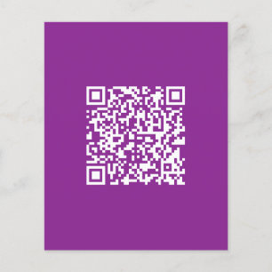 Prospectus 11,4 Cm X 14,2 Cm Code QR instantané avec l'URL de votre site web