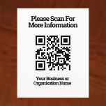 Prospectus 11,4 Cm X 14,2 Cm Code QR pour les informations client sur un<br><div class="desc">Codes QR sur Flyers à distribuer aux clients.</div>