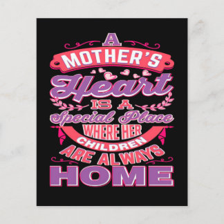 Prospectus 11,4 Cm X 14,2 Cm coeur mère