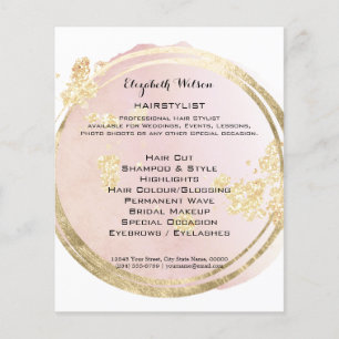 Prospectus 11,4 Cm X 14,2 Cm coiffeur 