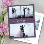 Prospectus 11,4 Cm X 14,2 Cm Collage de photos pas cher Mauve Mariage Merci Cir<br><div class="desc">Élégant et moderne à la main Script écrit (3) Trois Photo Collage Mariage Merci personnalisé abordable flyer à bas budget. Un mariage élégant vous remercie modèle avec trois photos sur le devant et 1 photo sur le dos. ***VEUILLEZ NOTER! *** DÉPOSEZ POUR PLUS D'INFORMATIONS ! *** Avec le texte "Merci"...</div>