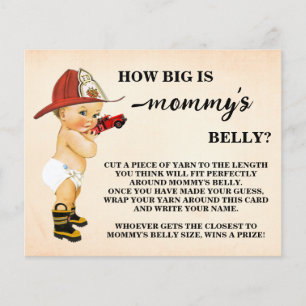 Prospectus 11,4 Cm X 14,2 Cm Comment Big maman's Belly Firefighter Carte de jeu